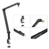 BOYA BY-BA30 Mikrofoni noolhoob (teras, must) - lauaklambri kinnitus, 800 mm ulatus, 360° pöörlemine, 1,1 kg kandevõime, 3/8 tolli keerme 5/8 tolli adapteriga