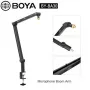 BOYA BY-BA30 Mikrofoni noolhoob (teras, must) - lauaklambri kinnitus, 800 mm ulatus, 360° pöörlemine, 1,1 kg kandevõime, 3/8 tolli keerme 5/8 tolli adapteriga