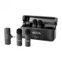 BOYA BY-V4 juhtmevaba mikrofonisüsteem 2.4GHz 4 saatja ja 1 vastuvõtjaga (3.5mm pistik) must