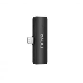 BOYA BY-V4D Traadita mikrofonisüsteem 4 saatja ja 1 Lightning-vastuvõtjaga (must)