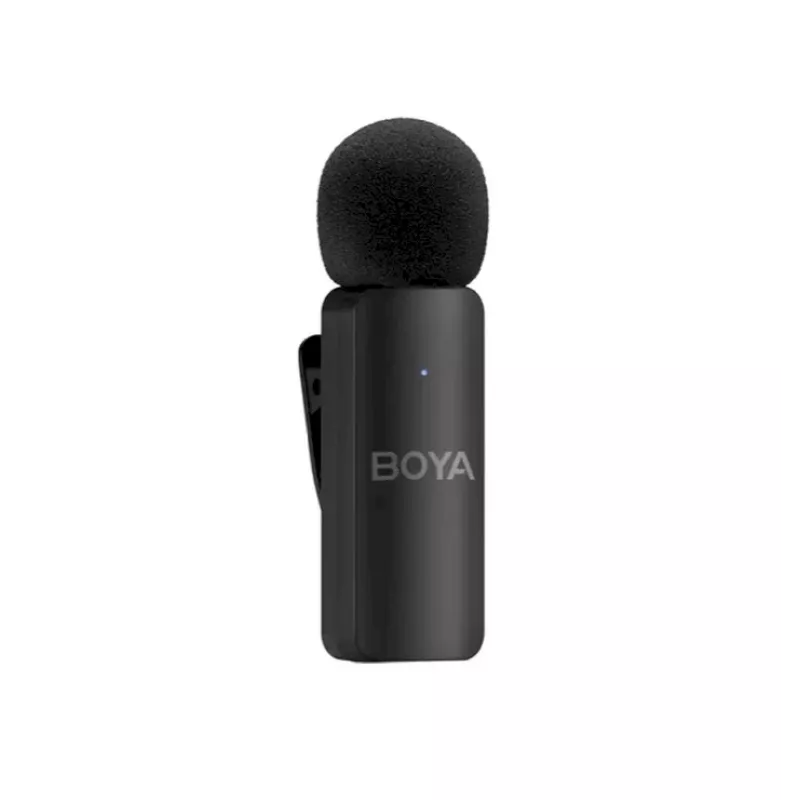 BOYA BY-V4D Traadita mikrofonisüsteem 4 saatja ja 1 Lightning-vastuvõtjaga (must)