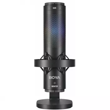 BOYA K9 juhtmega kondensaatormikrofon, omnidirektsionaalne, mürasummutus, reaalajas jälgimine, USB-A/USB-C, must