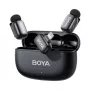 BOYA Mini 2-03 Traadita Mikrofonisüsteem 2.4GHz, AI Mürasummutus, 2 Saatjat + 1 Lightning Vastuvõtja, Must