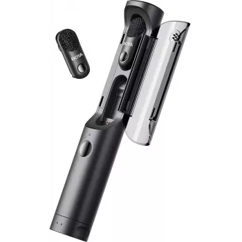 BOYA juhtmevaba mikrofon Magic-03 2.4GHz kahe saatja ja kahe vastuvõtjaga (Type-C ja 3.5mm emane) Must EU