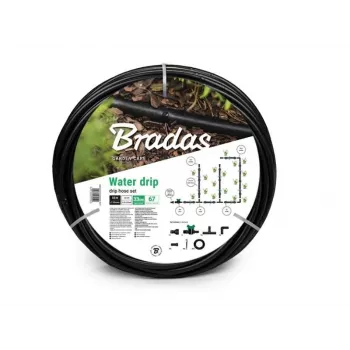 Bradas DSWWM50-SET1 Aiakastmiskomplekt 50 m, 1/2 tolli, 3-kihiline PVC kiirühenduste, pihustusotsiku ja kraaniadapteriga