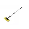Bradas ESQ2780 tugev küürimishari välispindadele, terrassidele, põrandatele, ergonoomiline käepide, keskmiselt kõvad PP harjased, roheline/hall