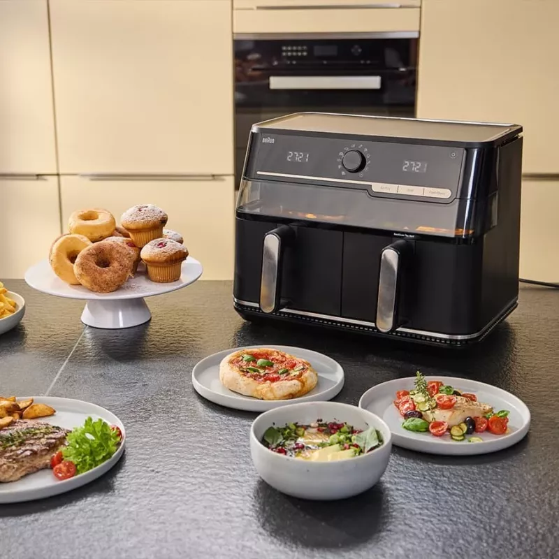Braun Air Fryer TD5073IBK - 5,5L digitaalne õhufritüür, 1700W, must
