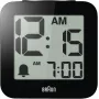 Braun BC 25 BP Black Quartz Alarm Clock with Voice Announcement (67711)