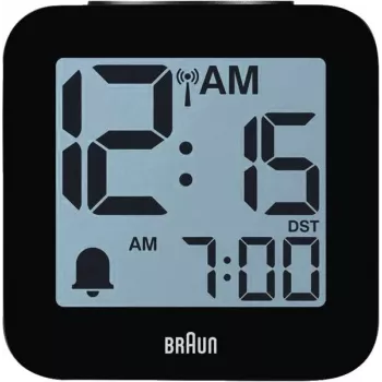 Braun BC 25 BP-DCF raadiojuhitav äratuskell häälega, must (60077)
