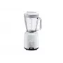 Braun JB1050WH kodune PowerBlend 1 segisti 1,5 L klaaskannuga, köögiabiline tükeldamiseks, püreestamiseks ja segamiseks, jääpurustusfunktsioon, 2 kiirust, 600 W, valge (JB1050)
