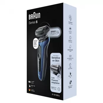 Braun Series 61 - B1000s elektrihabemenõu märg ja kuiv sinine