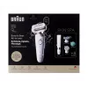 Braun Silk-épil 9 3D SES9-481 märg-kuiv juhtmeta epilaator 40 pintsetiga, SensoSmart, Smartlight, trimmer, valge/roosakuldne