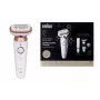 Braun Silk-épil 9 3D SES9-481 märg-kuiv juhtmeta epilaator 40 pintsetiga, SensoSmart, Smartlight, trimmer, valge/roosakuldne