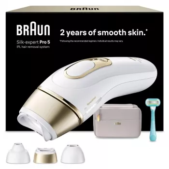 Braun Silk-expert 80851324 Valguskarvade eemaldaja intensiivse pulseeriva valgusega (IPL) Valge, Kollane