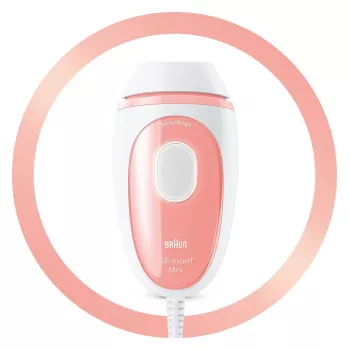 Braun Silk-expert PL1000 Valguskarvade eemaldaja Intense Pulsed Light (IPL) Roosa, Valge