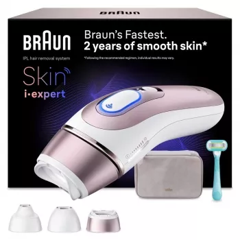 Braun Skin i·expert PL7321 IPL karvade eemaldamise süsteem Valge, Roosakuldne