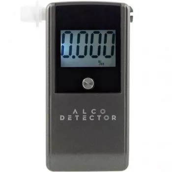 Alkomeeter Alcodetector EC5 - Digitaalne alkoholitestija LCD-ekraaniga, must