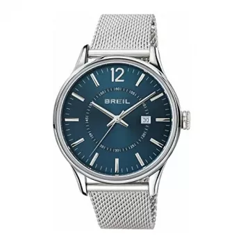 BREIL TW1560 meeste kvartskell 44mm musta numbrilauga nahkrihm