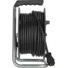 Brennenstuhl 30m IP44 kaablirull H07RN-F 3G2.5 3 Type E pistikupesaga, termokaitsmega, sinine kaabel, must rull