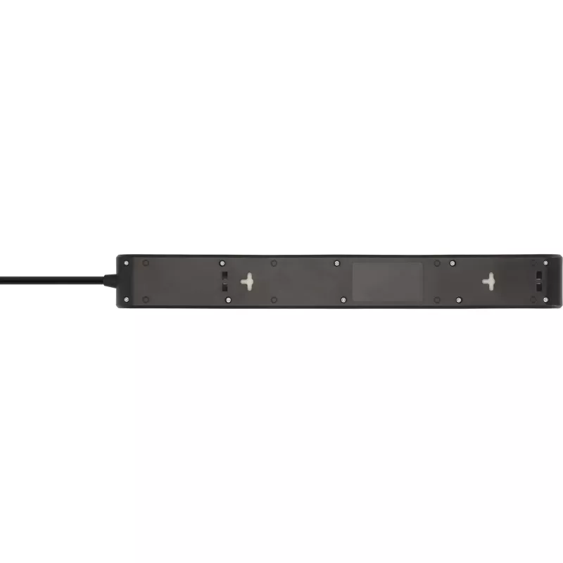BRENNENSTUHL 6-kohaline pikendusjuhe 1x USB-C, 1x USB-A, liigkaitse 13 500 A, 2 m kaabel, must/antratsiit