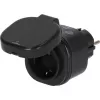 BRENNENSTUHL Connect WiFi Smart Plug WA 3600 XS03 Outdoor, must, häälejuhtimine, taimer, rakendus