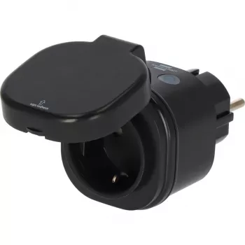 BRENNENSTUHL Connect WiFi Smart Plug WA 3600 XS03 Outdoor, must, häälejuhtimine, taimer, rakendus