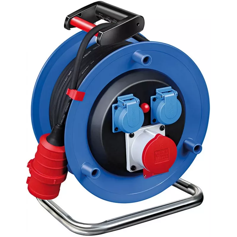 Brennenstuhl Garant CEE 1 kaablikerimisalused H07RN-F 5G2.5 20m 3 CEE pistikupesad IP44 must 400V 16A 1237990