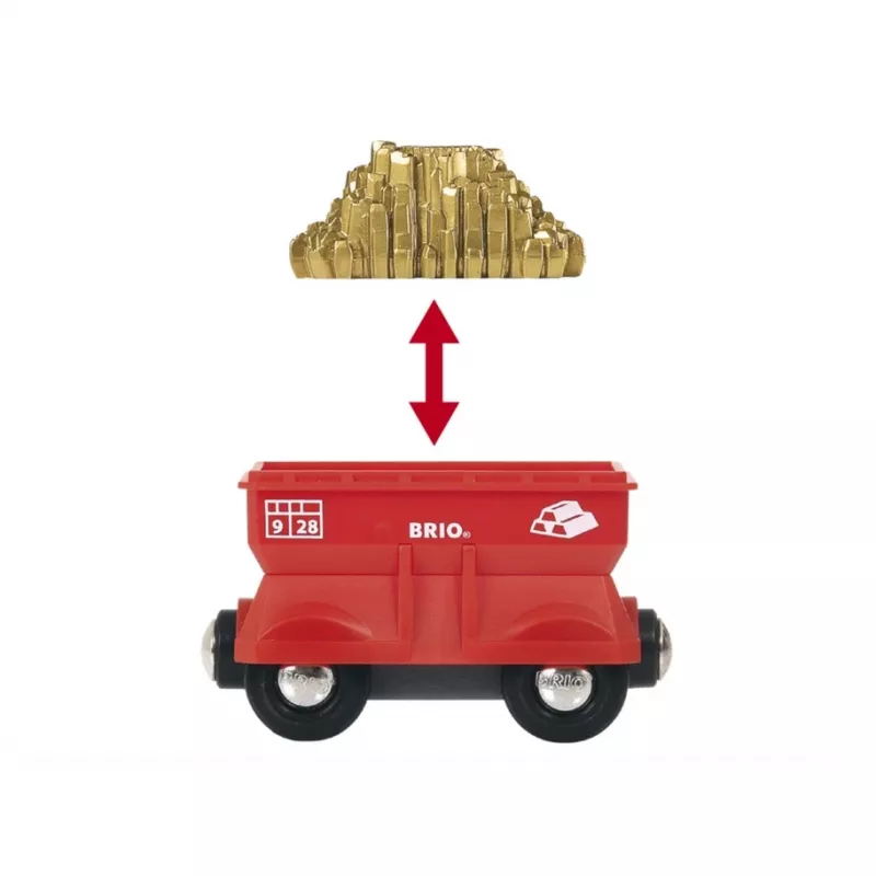 BRIO World kraana ja mäetunneliga puidust raudteekomplekt