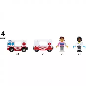 BRIO World Rescue kiirabiauto mänguauto
