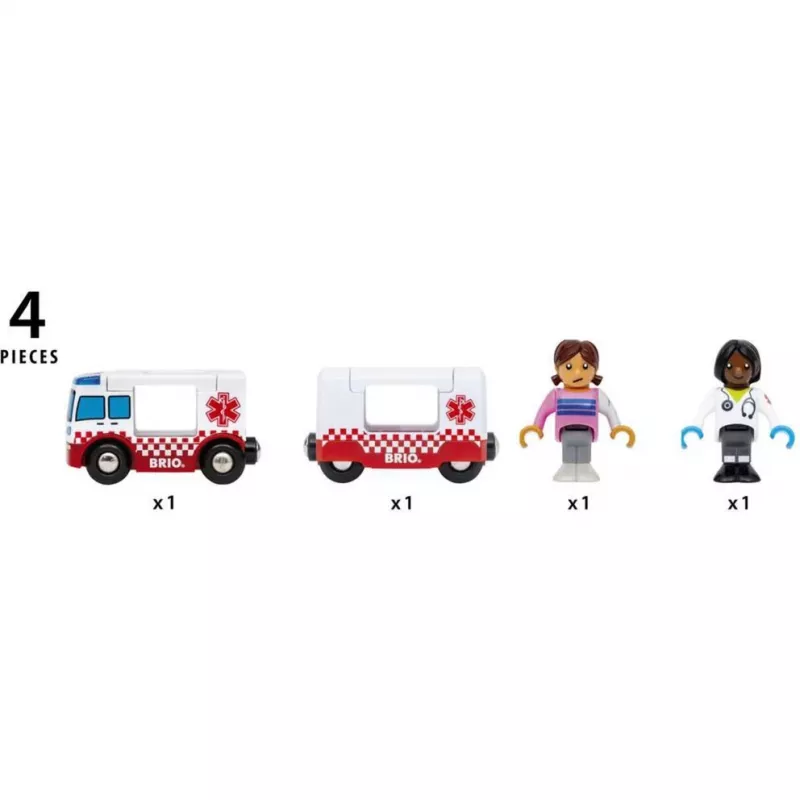 BRIO World Rescue kiirabiauto mänguauto