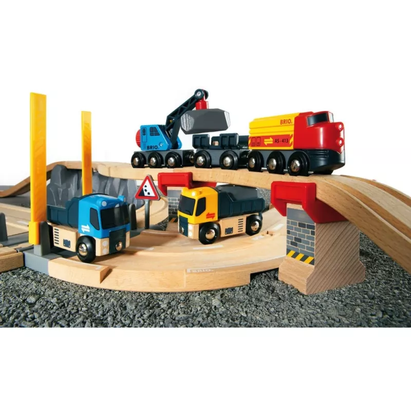 BRIO World Roads & Rails kivi laadimise komplekt