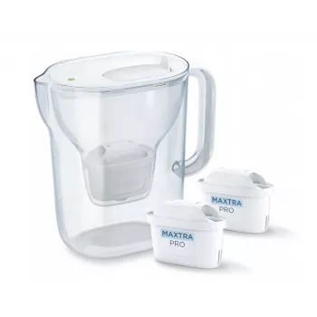 Brita Style Essential+ veefiltri kann 2 MaxtraPro PP kassetiga (2,4 L, valge)