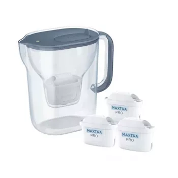 Brita Style Essential+ veefiltri kann 3 MaxtraPro PP filtriga, tumesinine, 2,4 L