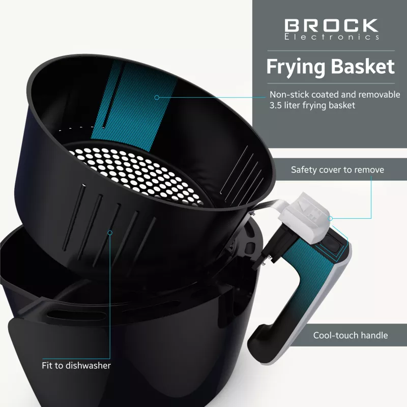 Brock AFD 3502 BK õhufritüür 3.5L 1200W must