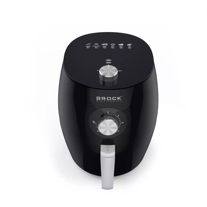 Brock AFM 3501 BK õhufritüür 3,5L 1300-1500W must digitaalne korv-fritüür