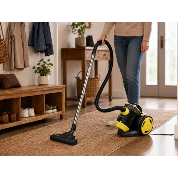 Brock BVC 8056 YT Cyclone kottideta tolmuimeja 800W must/kollane