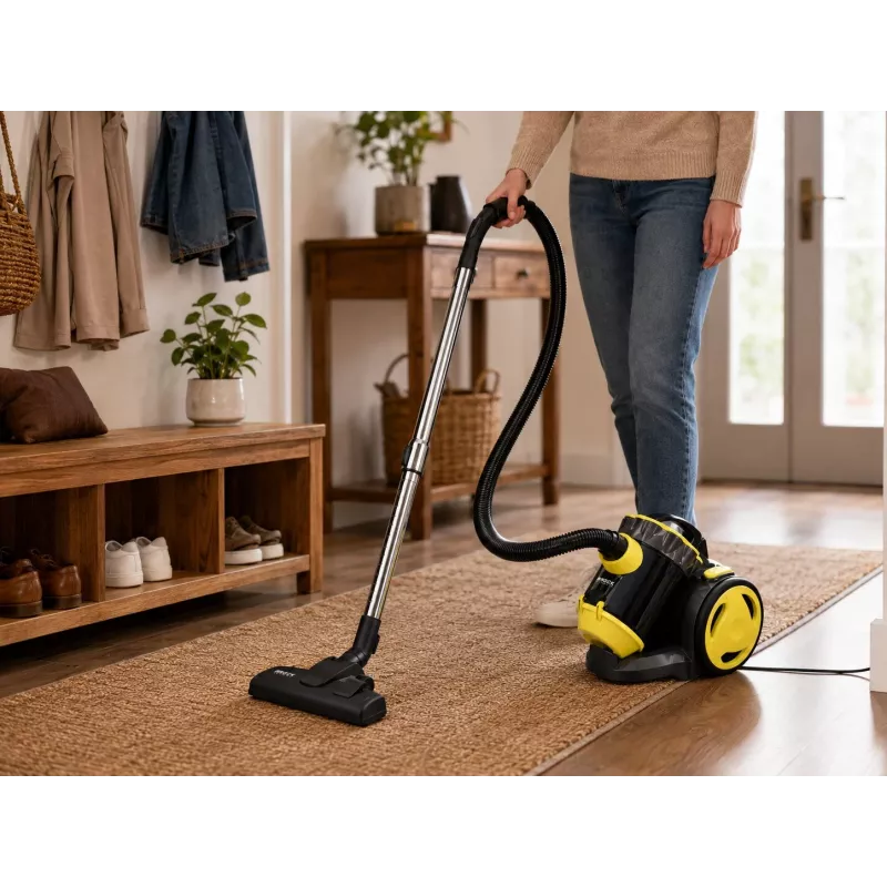 Brock BVC 8056 YT Cyclone kottideta tolmuimeja 800W must/kollane