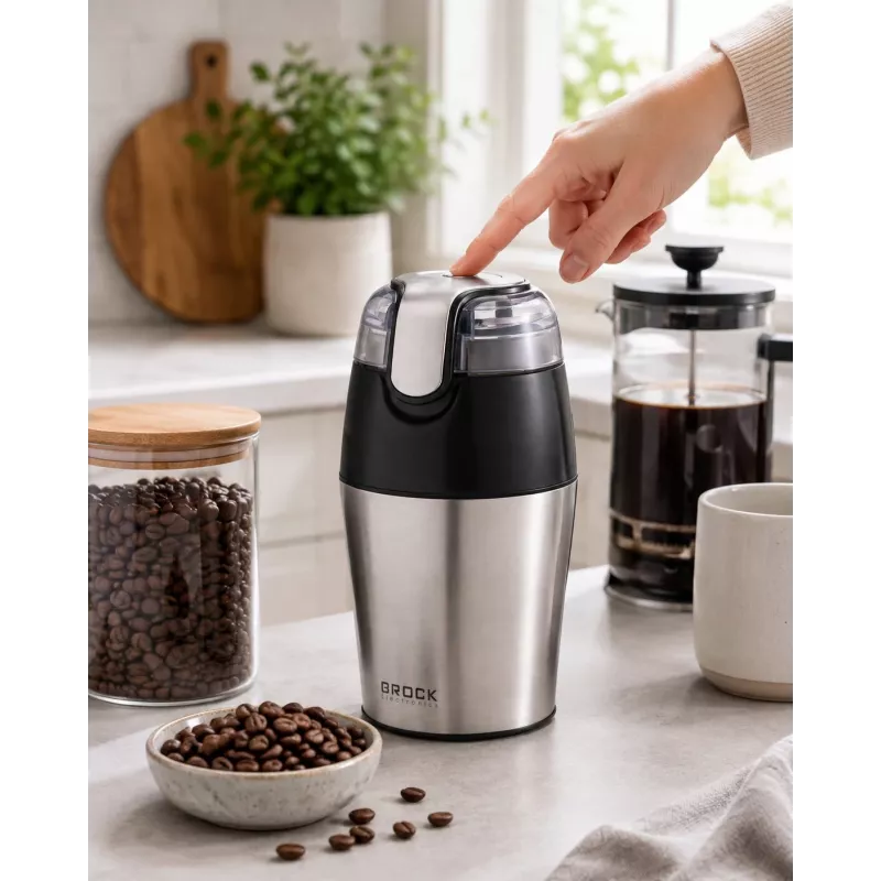 Brock CG 4050 SS roostevabast terasest teraga kohviveski 150W, 70g mahutavus, pulsifunktsioon