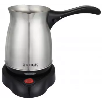 Brock ECP 105 elektriline Türgi kohvimasin, 300 ml, 800 W, must ja roostevaba teras, 4 tassi, juhtmevaba 360° alusega
