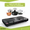 Brock EP 200 BK Elektrikeeder - 1,7 L, 2200 W, kahekordse seinaga jaheda puutepinnaga, must