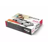 Brock GS 002 W võileivamasin, 750 W, mittenakkuvate kolmnurksete plaatidega, valge