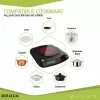 Brock HPI 3001 BK 1500W ühe kütteplaadiga elektripliit, malmplaadiga ja reguleeritava termostaadiga, must