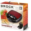Brock SSM 2001 RD võileivagrill 750W punane
