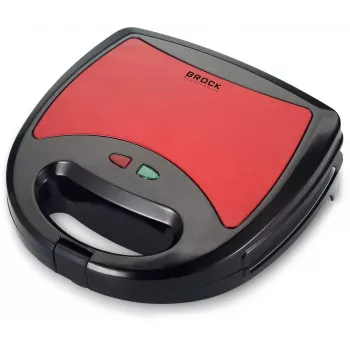 Brock SSM 2003 RD 3-in-1 võileivagrill, vahvliküpsetaja ja grill, 750 W, must/punane