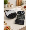 Brock SSM 2004 SS 3-in-1 võileiva-, vahvli- ja pähklikoogimasin, 750W, must/teras