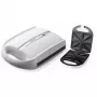 Brock SSM 3008 WH 8-viiluline XXL võileivagrill, 1400W, kleepumisvastased kolmnurksed plaadid, jaheda puutega käepide, turvalukk, vertikaalne hoiustamine, valge
