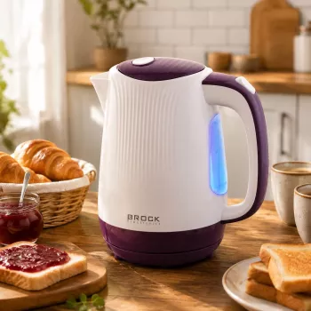 Brock WK 08 PR elektriline veekeetja 1,7L 2000W valge/lilla