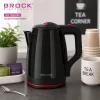 Brock WK 5518 BK elektriline veekeetja 2,0L 1500W must 360° juhtmevaba alusega