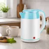 Brock WK 5521 WH elektriline veekeetja 1,8L 1500W valge/sinine 360° alusega