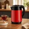 Brock WK 5522 RD elektriline veekeetja 1,8L 1500W must/punane 360° alusega